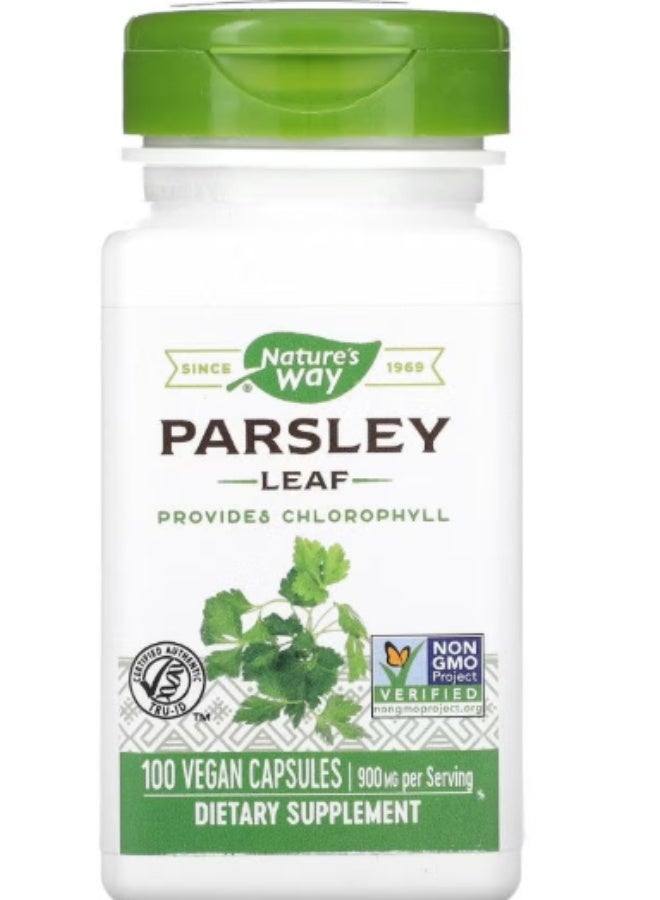 Natures Nature's Way parshley leaf prvides chlorophyl 100 vegan capsules - Image 1