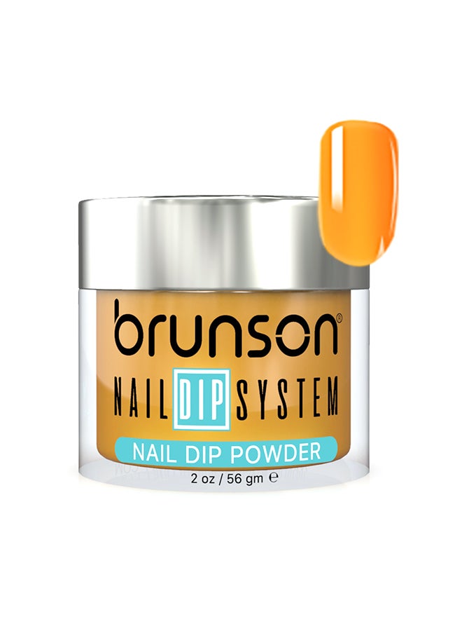 brunson Nail Dip Powder Dip And Buff System Color 56gm, French Nail Art Starter Manicure Salon DIY At Home Odor Free And Long Lasting No Needed Nail Lamp Curing BDK188