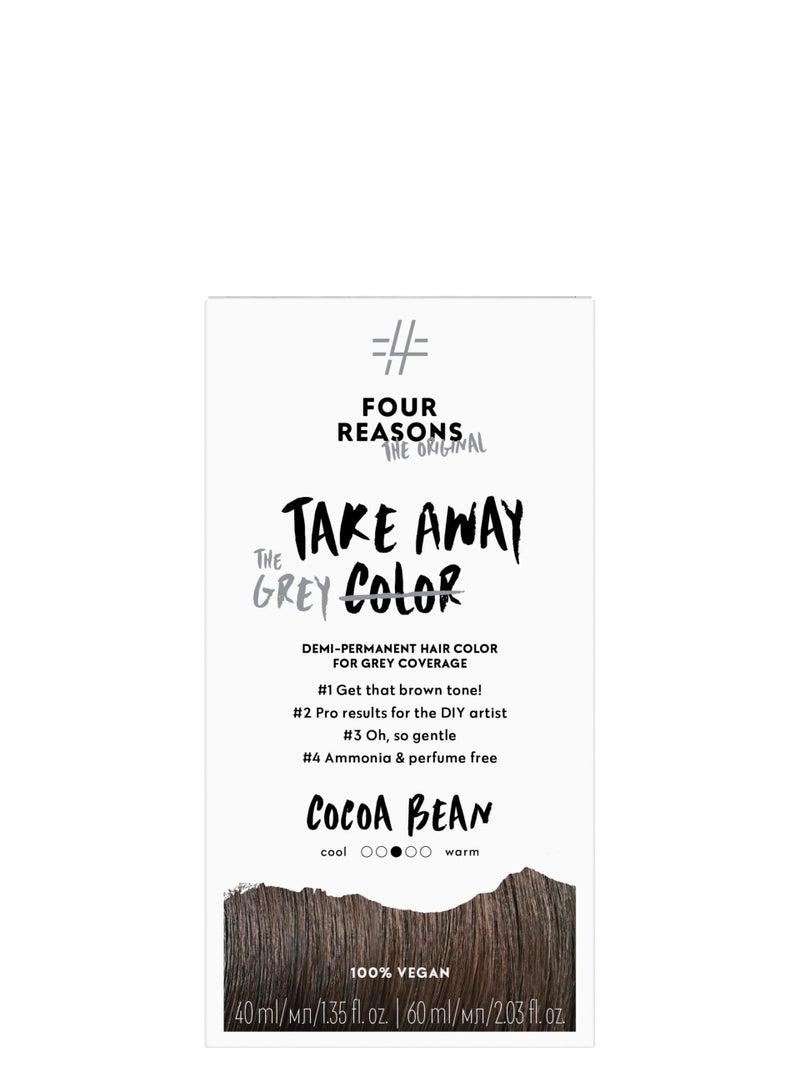 Four Reasons Takeaway Root Touch Up Hair Dye â€“ Cocoa Bean 5.0 â€“ Demi-Permanent Color - Gray Coverage Root Hair Dye for Women â€“Vegan & Fragrance Free - Image 1