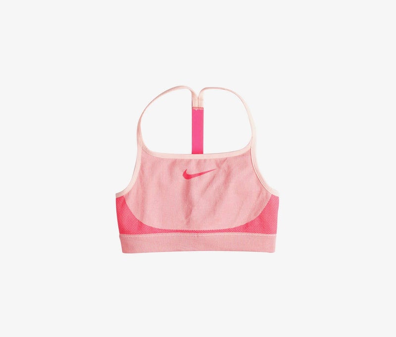 Big Girls Seamless Sports Bra, Neon Pink
