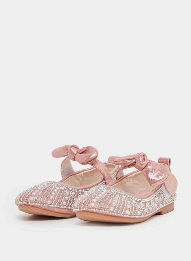 ستايلي حذاء باليرينا مزين بفيونكة - Image 2