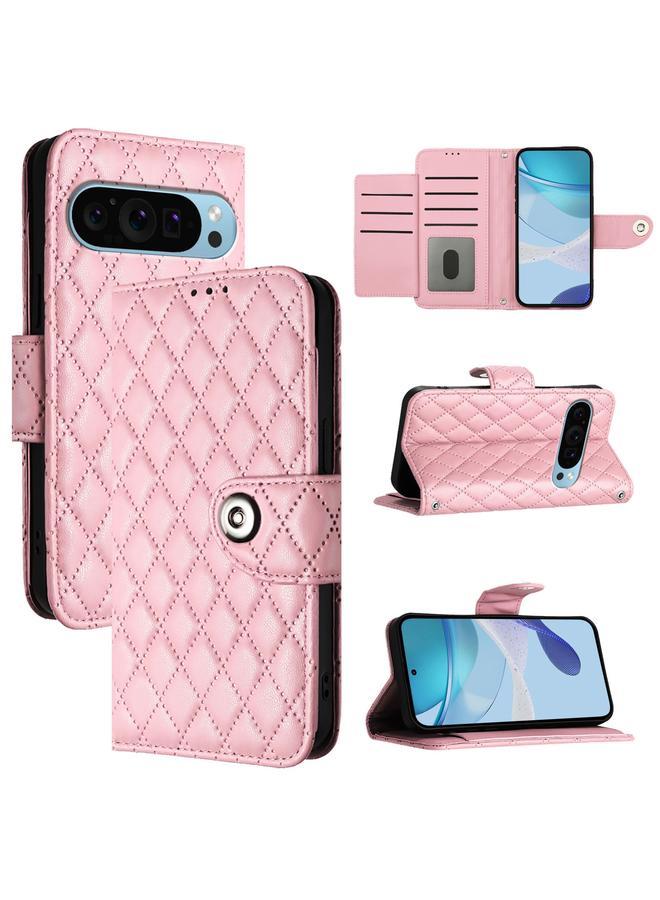 اس-توب جراب لهاتف Google Pixel 9 Pro XL جراب هاتف جلدي قلاب بملمس معيني مع حبل - Image 1