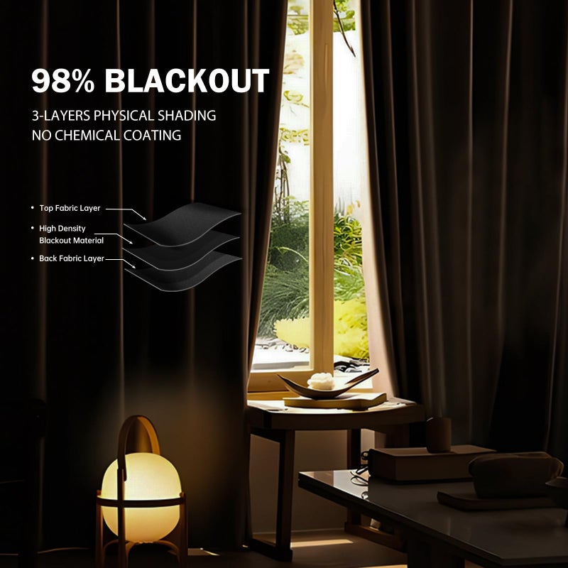 cbsroro Room Divider Ceiling Mounted Curtains Track Sets Extra Wide Blackout Curtain Flexible Tracks for Bedroom Privacy Partition Separator, 1 Panel Black Drape and White Rail, W12.5 x H8ft - Image 4