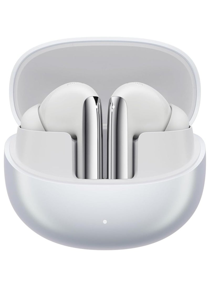 REBENUO - QCY MeloBuds Pro Adpative Active Noise Cancelling Wireless Earbuds LDAC Hi-Res Sound Bluetooth Earphones AI Call Noise Reduction 34H Playtime Multipoint Connection (White) - Image 1