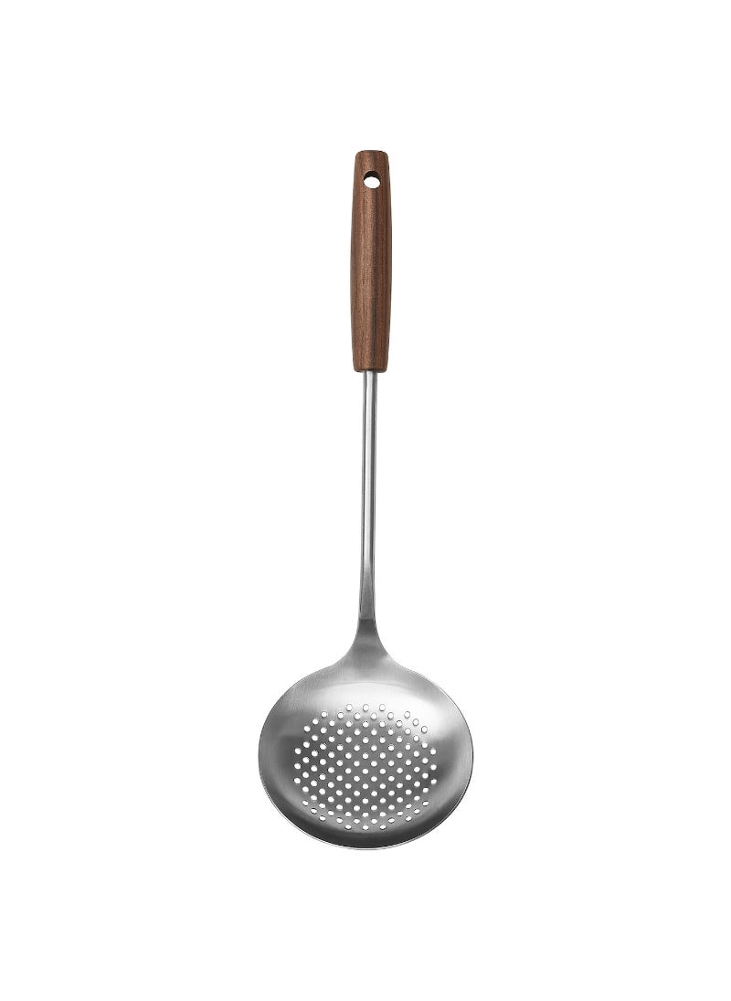 Skimmer, Stainless Steel, Walnut 