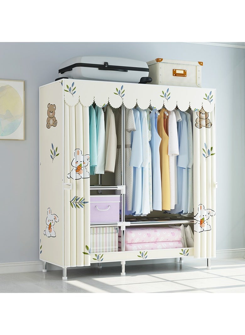 Portable Clothing Wardrobe With Storage Cupboard Organiser 123*170*45 - pzsku/Z204FCD6D1AE7004ACF61Z/45/_/1715073025/492e2fc0-8e78-4276-b93a-2e227db0134c