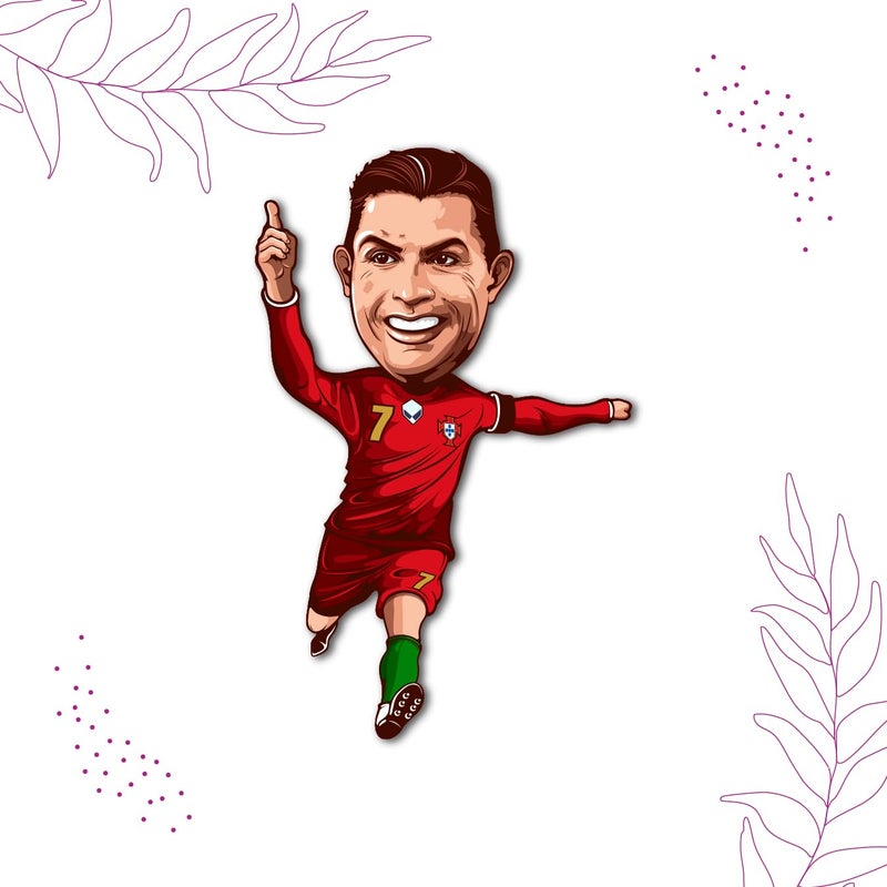 Click n ship Ronaldo Run Kitchen Fridge Magnet - Image 4