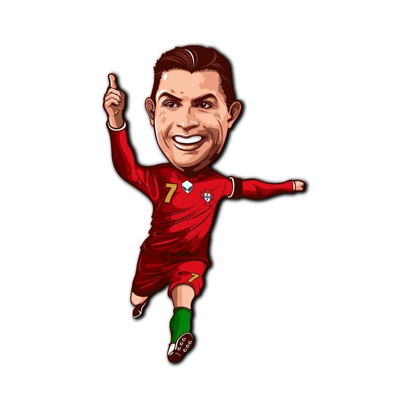 Click n ship Ronaldo Run Kitchen Fridge Magnet - Image 1