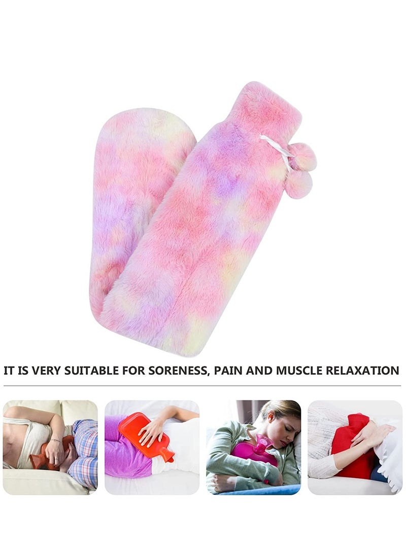SOLARAE Long Hot Water Bottle Bed Warm Waist Warm Back Hot Water Bottle Rubber Hot Water Bottles Thermal Bags Long Strip Water Bags for Pain Relief Back Hand Legs 2L - Image 3