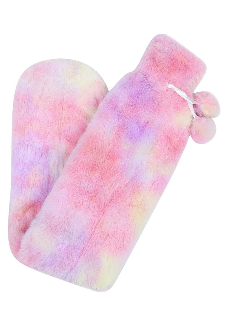 SOLARAE Long Hot Water Bottle Bed Warm Waist Warm Back Hot Water Bottle Rubber Hot Water Bottles Thermal Bags Long Strip Water Bags for Pain Relief Back Hand Legs 2L - Image 1