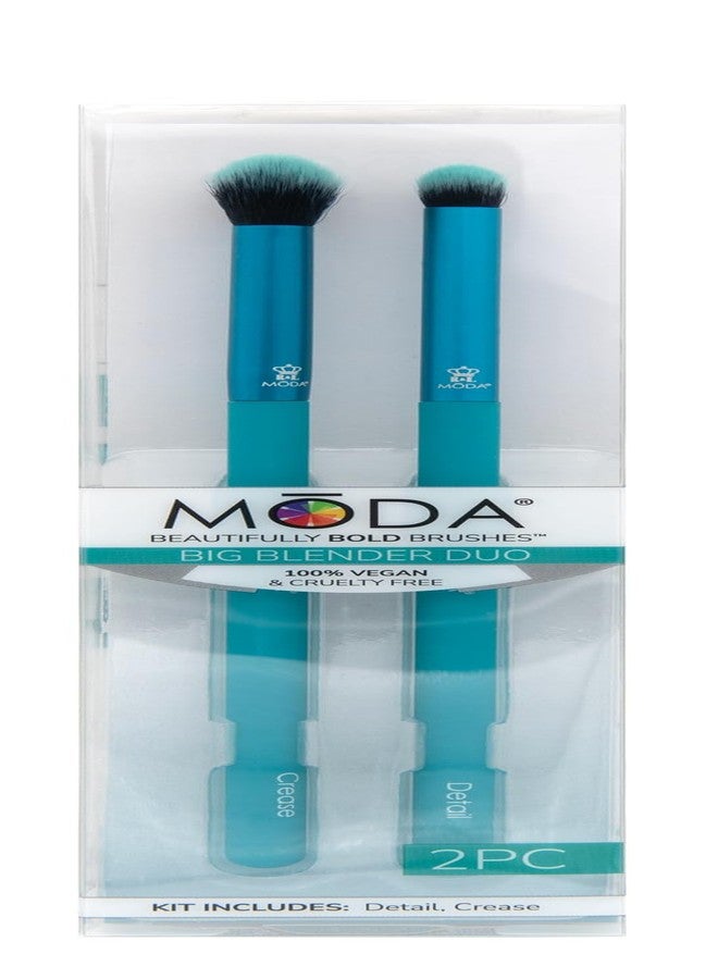 مودا مجموعة فرش مكياج MODA Beauty Big Blender Duo، قطعتان نباتيتان وخاليتان من القسوة على الحيوانات، للحصول على كريم أساس مثالي ومزج سلس. - Image 5