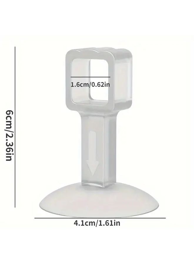 6pcs Assorted Colors Transparent Suction Cup Door Stop Anti Collision Wall Protection Pad - Image 3