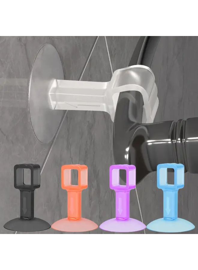 6pcs Assorted Colors Transparent Suction Cup Door Stop Anti Collision Wall Protection Pad - Image 4