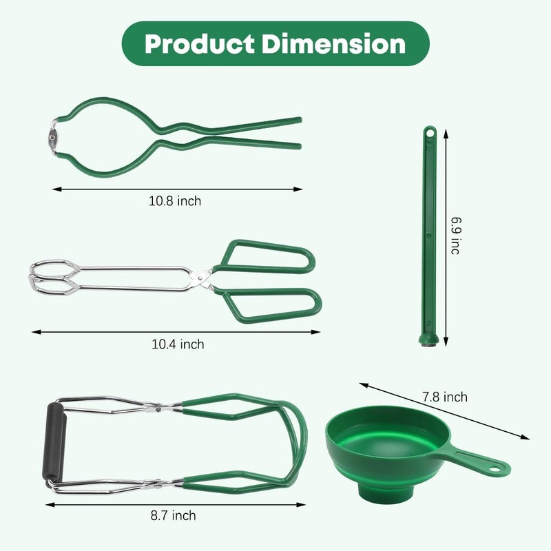 Fulgutonit Stainless Steel 21.5QT Water Bath Canning Pot with Rack & Lid, Canning Supplies Starter Kit and 6 Pieces Canning Tools Set, Water bath Canner for Beginner - Image 5