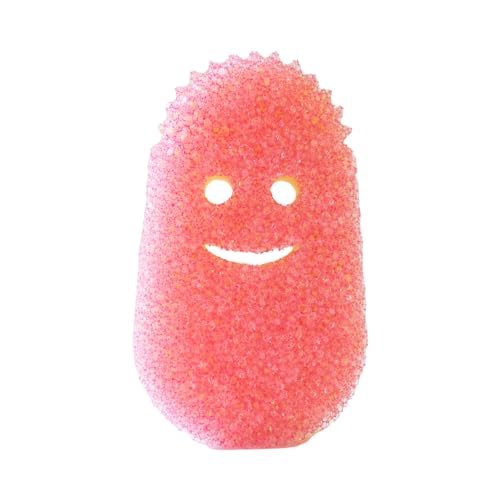 Scrub Daddy Dish Wand Scrubbing Brush Replacement Heads, Soap Dispensing Brushes, Texture Changing Washing Up Sponges, Detachable Dish Daddy Head Sponge Refills, Pink 2 Pack - Image 5