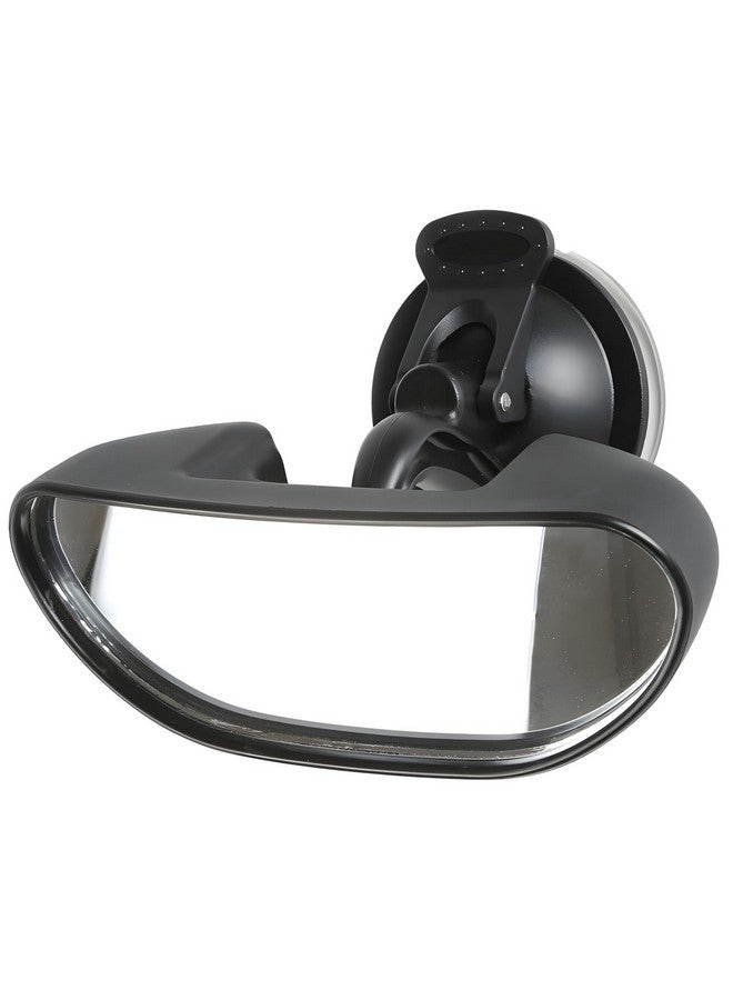 GARASANI Universal Car Baby Mirror 360 Degree suction cup type Car Back Seat Baby View Mirror Adjustable Auxiliary Rear View Mirror 5.9Inch - Black - Image 1