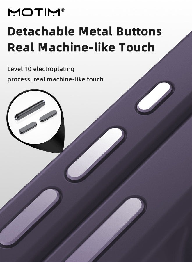 Motim - iPhone 15 Pro Magsafe Case, Clear Matte Magnetic Yellowing-Resistant Drop Protection Phone Case Cover, Slim Thin Anti-Scratch Hard Back Shockproof Magnetic Cover - Image 1