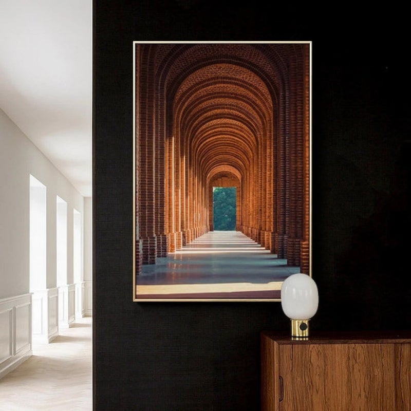 ماركتنا لوحة قماشية بتصميم مودرن مع برواز مجوف مقاس (60×90) قطعة واحدة - Image 1