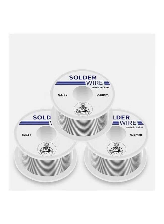 3Pcs Solder Wire For Electronic Soldering Tin Lead Rosin Core Solder Wire Wick Repairing Wires Circuit Board Jewellery 63 To 37 0.8MM100g - Image 5