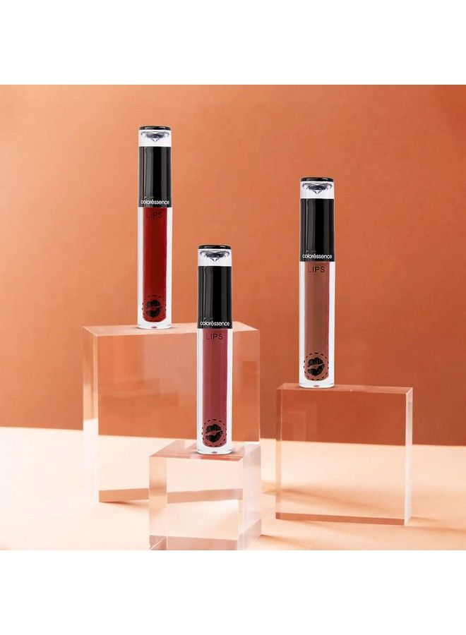 Coloressence أحمر شفاه سائل غير قابل للتحويل غير لامع بتغطية عالية لون عميق Ltp2 4 مل (أحمر سانغريا) - Image 3