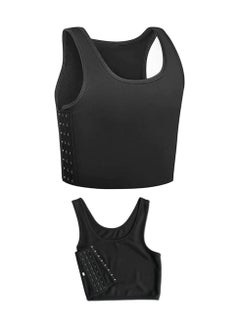 Women's Casual Sport Chest Vest, Women Breathable Cotton Elastic Band Chest Binder Tank Top, for Chest Breathable Sports Bra Binder Women's Bustiers Corsets, Four Seasons Sports Tank Tops (Size:XL)