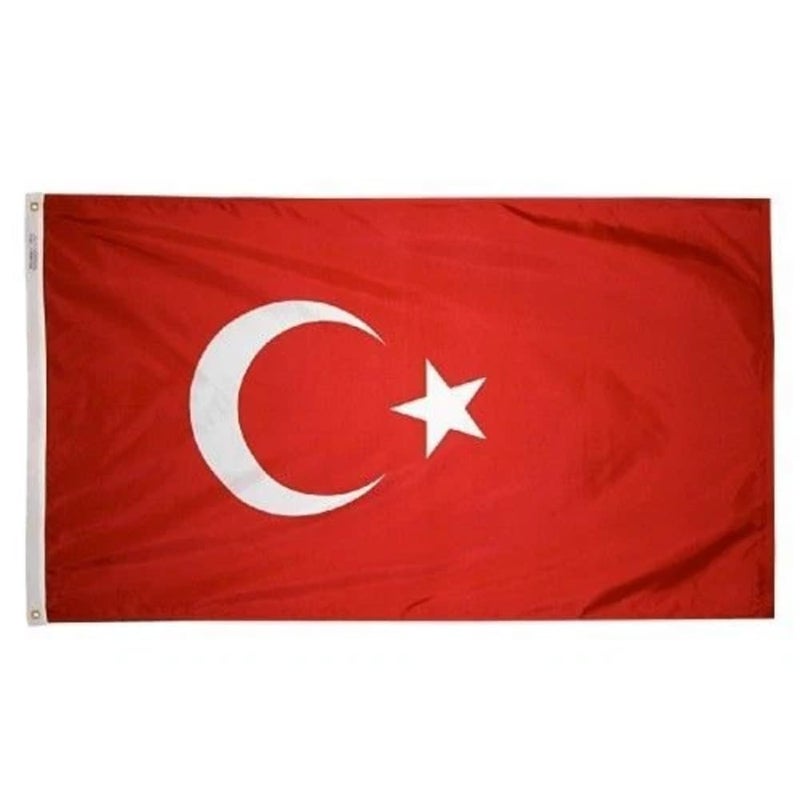 World Cup 2026 Flag - Official National Flag 5ft X 3ft Large Double Sided With Brass Eyelets USA Canada Mexico (Turkey)