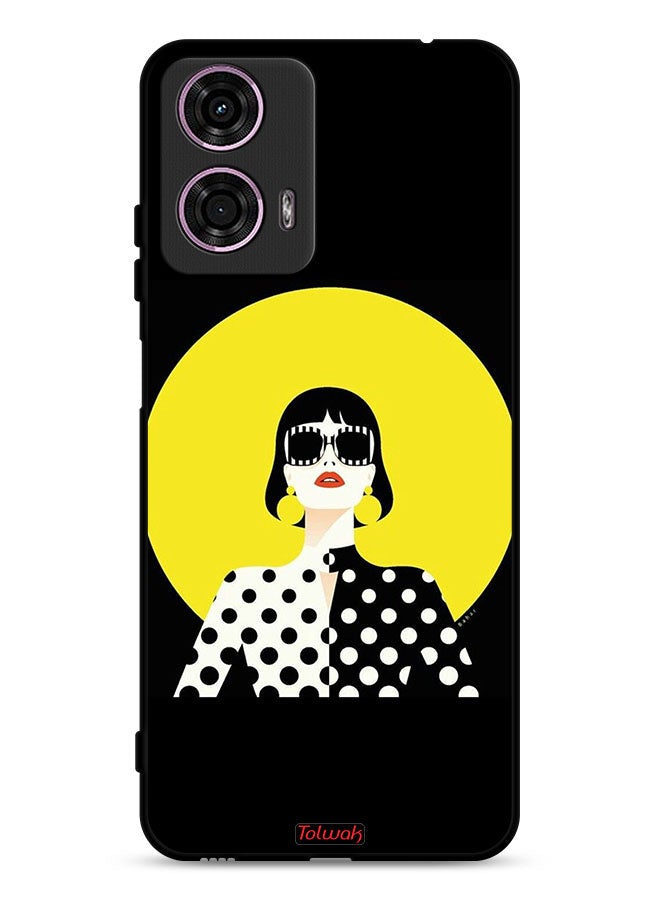 Tolwak Motorola Moto G24 4G Protective Case Cover Stylish Girl Art - Image 1