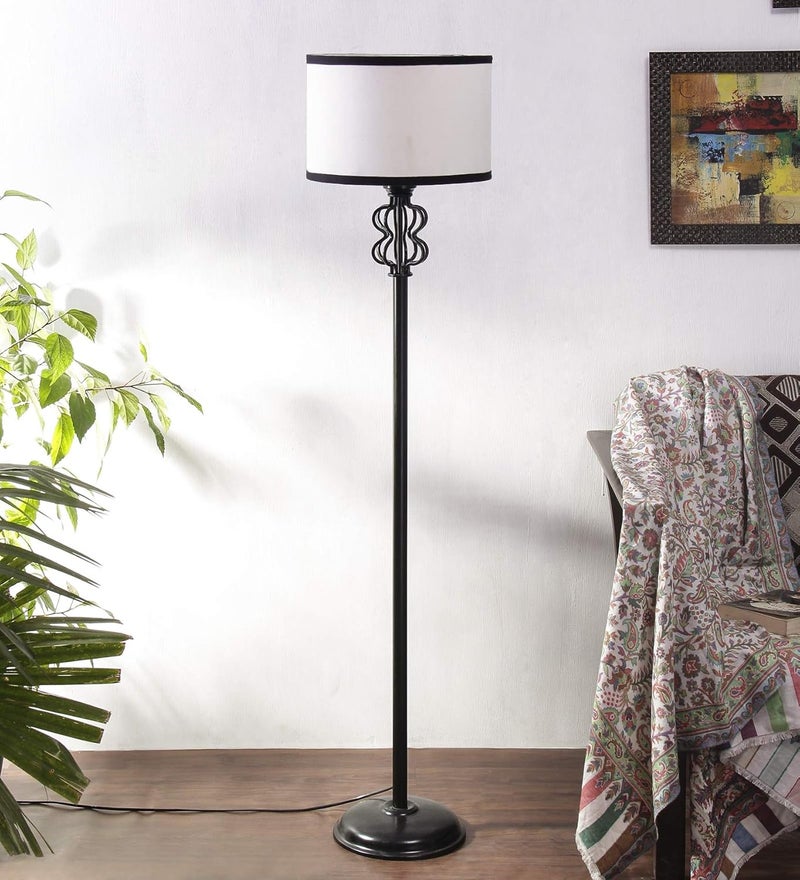 AMDHOME Metal Floor Lamp with Base and Shade Multicolour Pack of 1 Floor Lamp Stand1 Base 1 Shade - Image 2