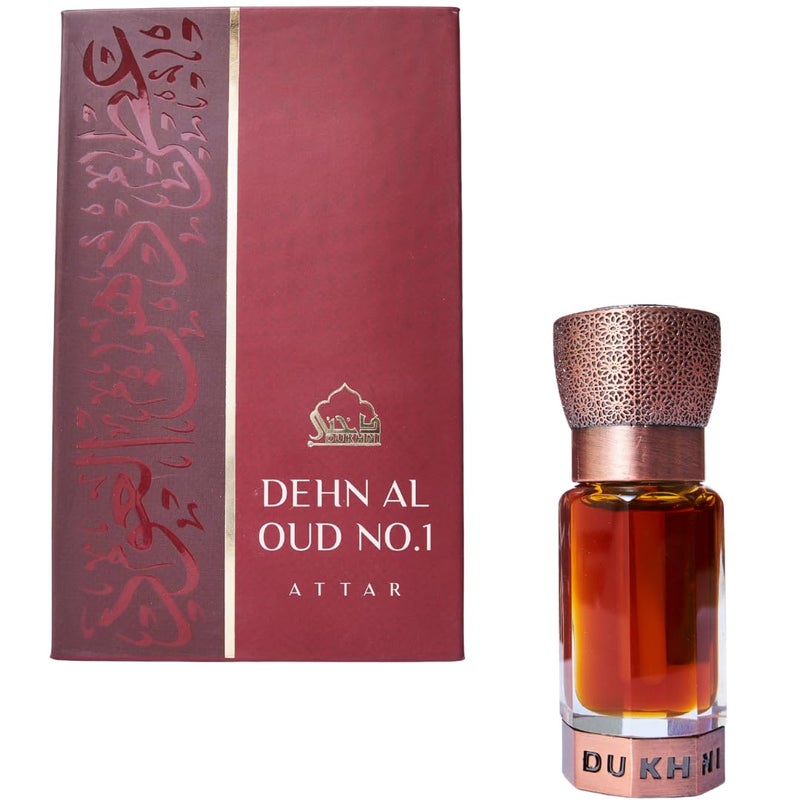 Dukhni Dehn Al Oud Attar For the Oud Connoisseur Authentic Arabic Fragrance Oil Special Luxury Ramadan Eid gift 1 bottle x 6ml Arabian Perfume Oil - Image 2