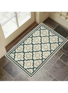 Generic 40*60cm Crystal Velvet Dot Plastic Bottom Entrance Door Mat High-End Light Luxury Advanced Entrance Foot Mat Entrance Porch Carpet Home Non-Slip Foot Mat (lantern-2)  - Image 2