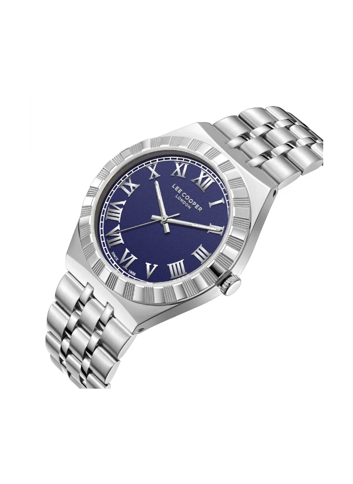 Lee Cooper Men's Analog Display Watch With Silver Metal Strap - LC08060.390