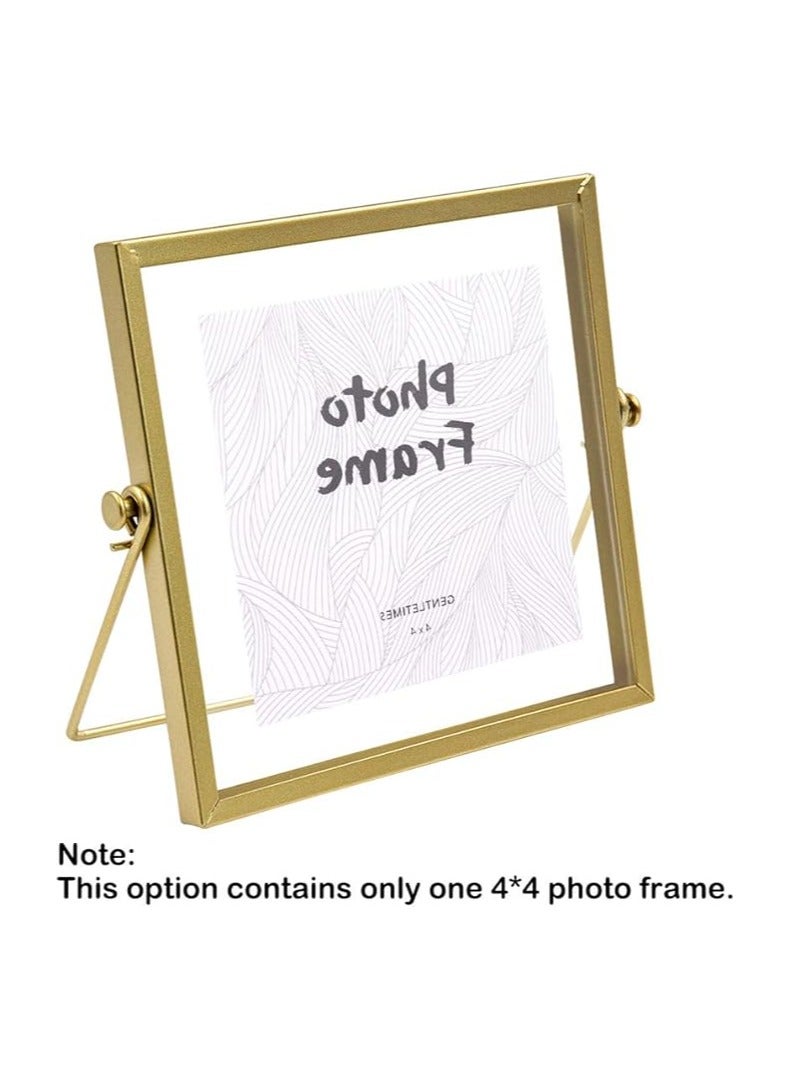 مجموعة إطارات الصور الزجاجية – إطار صور هندسي معدني عصري مع غطاء من زجاج شبكي، عرض زخرفي أنيق للمنزل والمكتب - Image 2