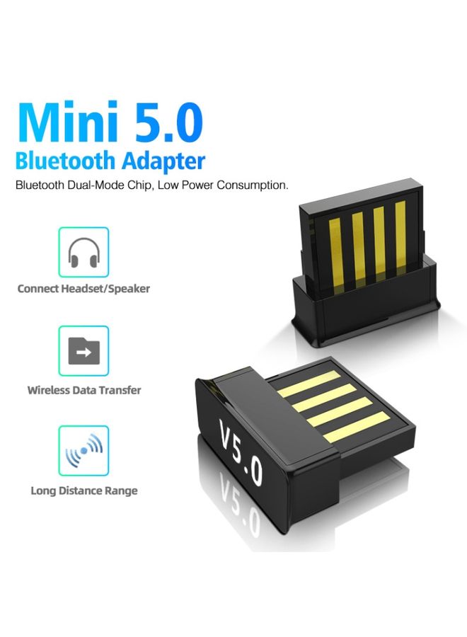 BURAQ LY038 USB Mini Square Bluetooth 5.0 Adapter  - Image 2