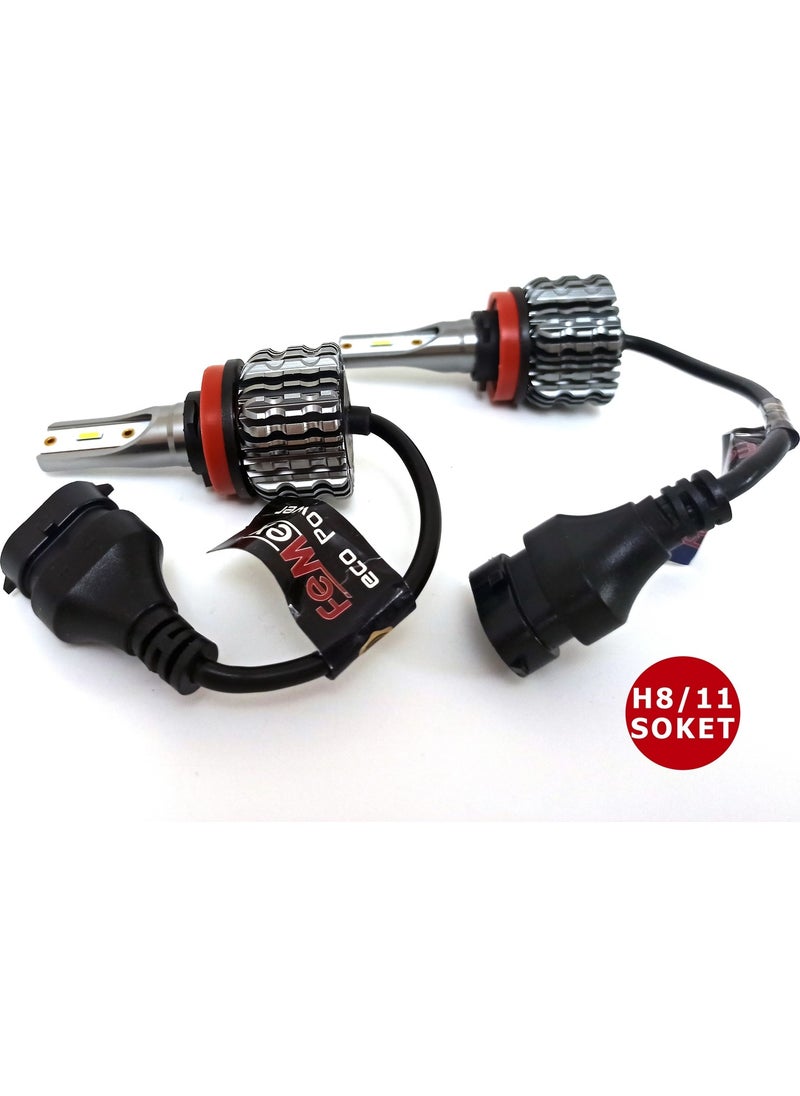 Renault Megane 2 LED Xenon Fog Light Bulb Ecopower H8