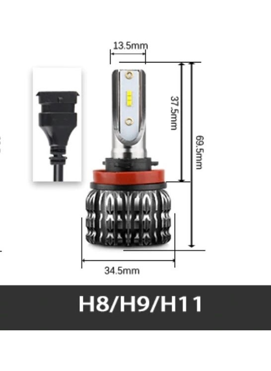 Renault Megane 2 LED Xenon Fog Light Bulb Ecopower H8