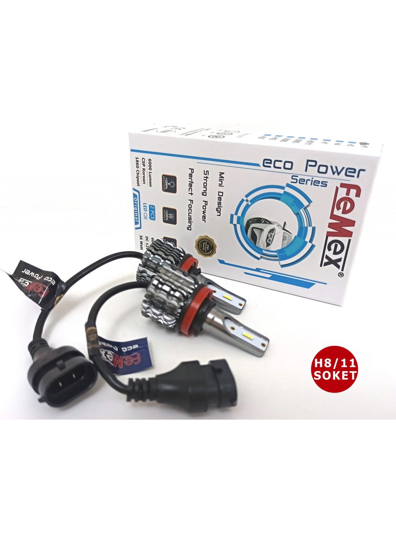 Renault Megane 2 LED Xenon Fog Light Bulb Ecopower H8