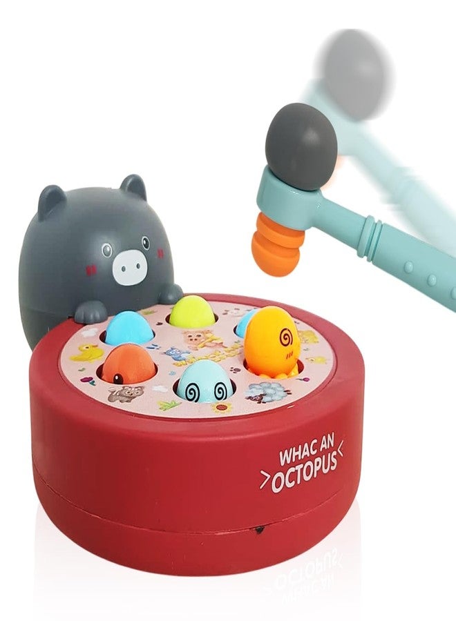 NHR Hitting Octopus Whack Game Toy for Babies & Toddlers, Interactive Hammer Toy Educational Parent Child Activity Toy, Motor and Dexterity Skills Early Educational Toy Set for Kids 3+ Years - Image 1