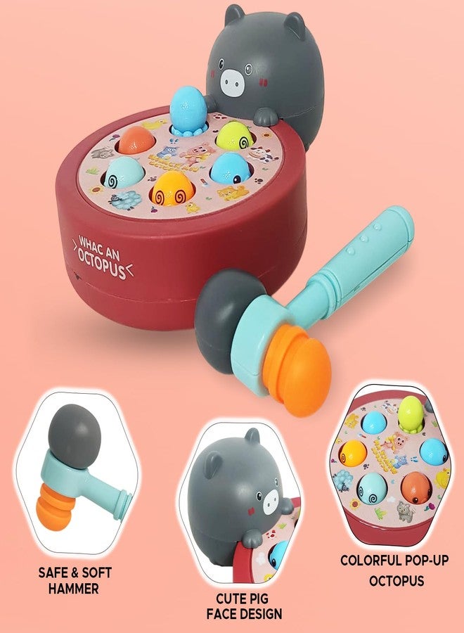 NHR Hitting Octopus Whack Game Toy for Babies & Toddlers, Interactive Hammer Toy Educational Parent Child Activity Toy, Motor and Dexterity Skills Early Educational Toy Set for Kids 3+ Years - Image 3