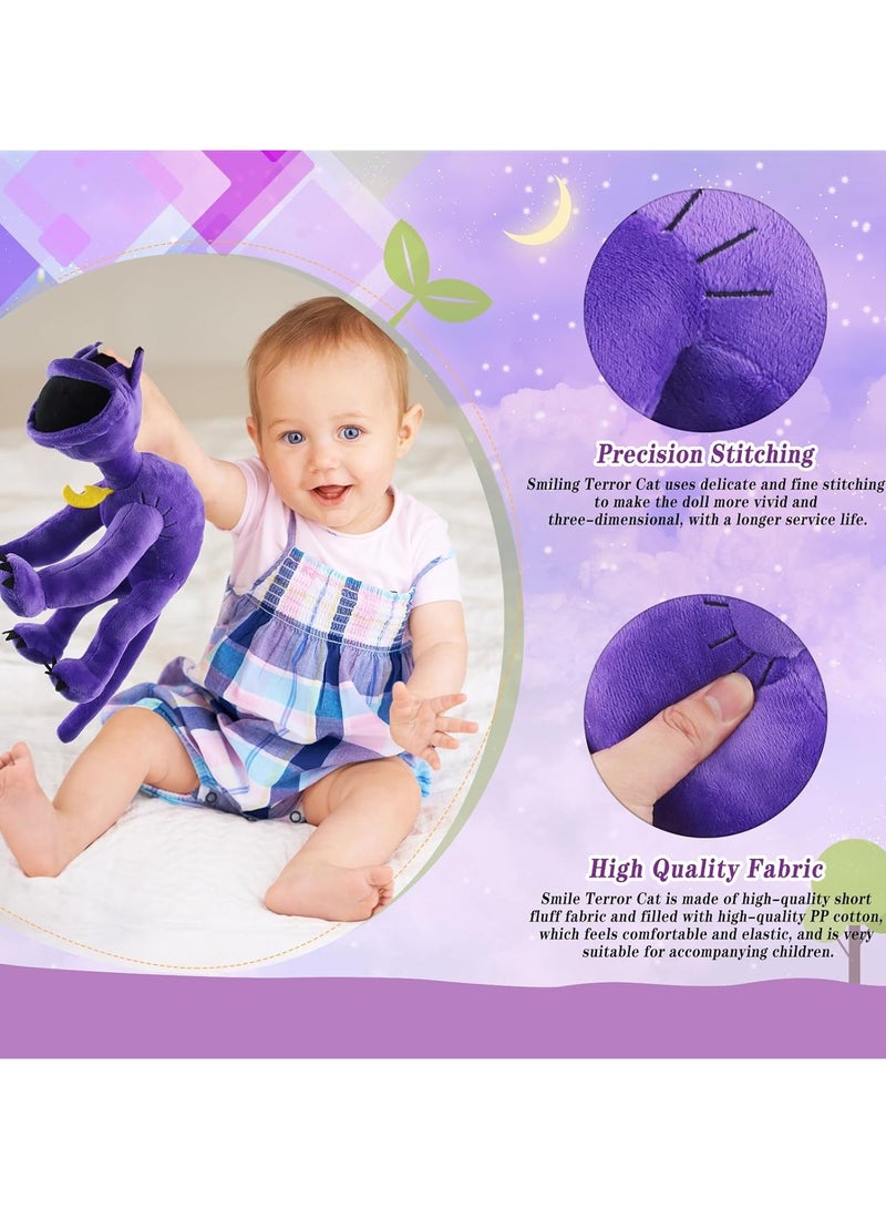 هالامودو ابتسامة القطة لعبة بلوش، لعبة محشوة، دمية الرج، ألعاب الأطفال، هدايا للأطفال - Image 3