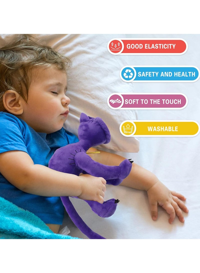 هالامودو ابتسامة القطة لعبة بلوش، لعبة محشوة، دمية الرج، ألعاب الأطفال، هدايا للأطفال - Image 4