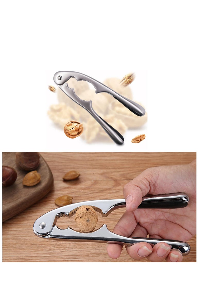 SYOSI - SYOSI Stainless Steel Nuts Cracker Seafood Nutcracker Tool Walnut Pecan Shellfish Crab Claw Leg Lobster Shell Opener Scooping Picks Tool Heavy Duty Finger Protector Cutting with Non-slip Handle - Image 1