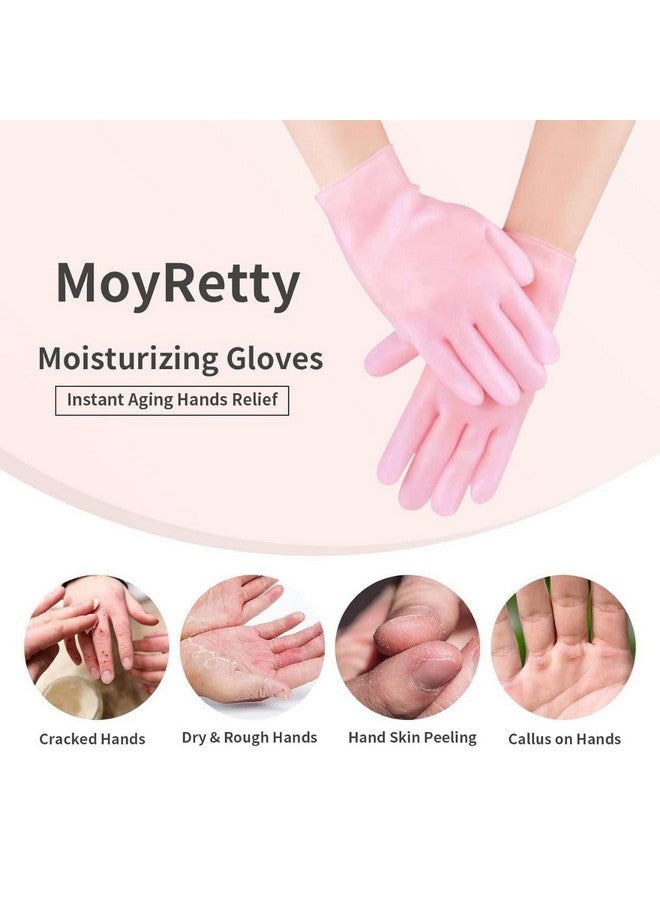 KINTIN 1 Pair Deep Moisturizing (Hand Hydration Gloves) to rejuvenating, dull, dry & tired hands. Softens nails & cuticles. Contains Arginine, Safflower & Shea Butter For Soft & Supple Hands Anti Aging Hand Relief For Men And Women - Image 4