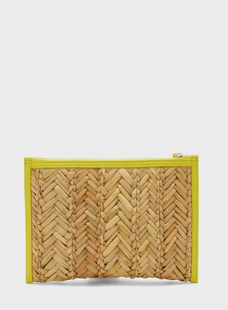 Ted Baker Ivelin Basket Weave Pouch