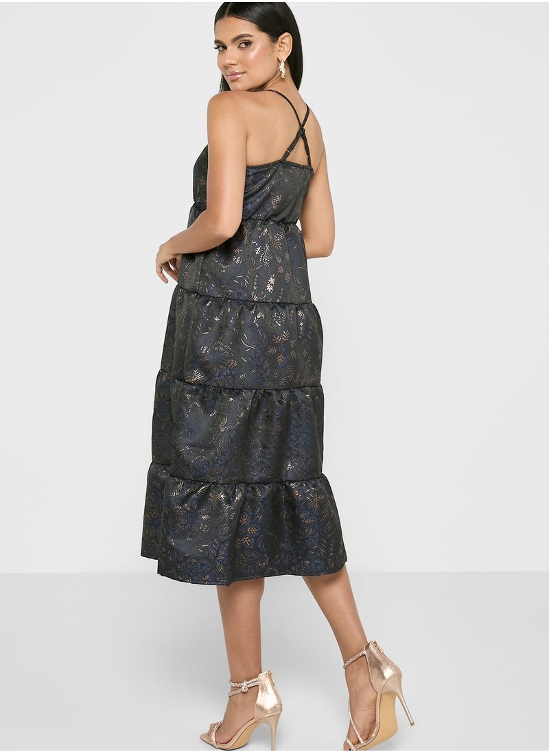 ELLA - Tiered Printed Dress - Image 1