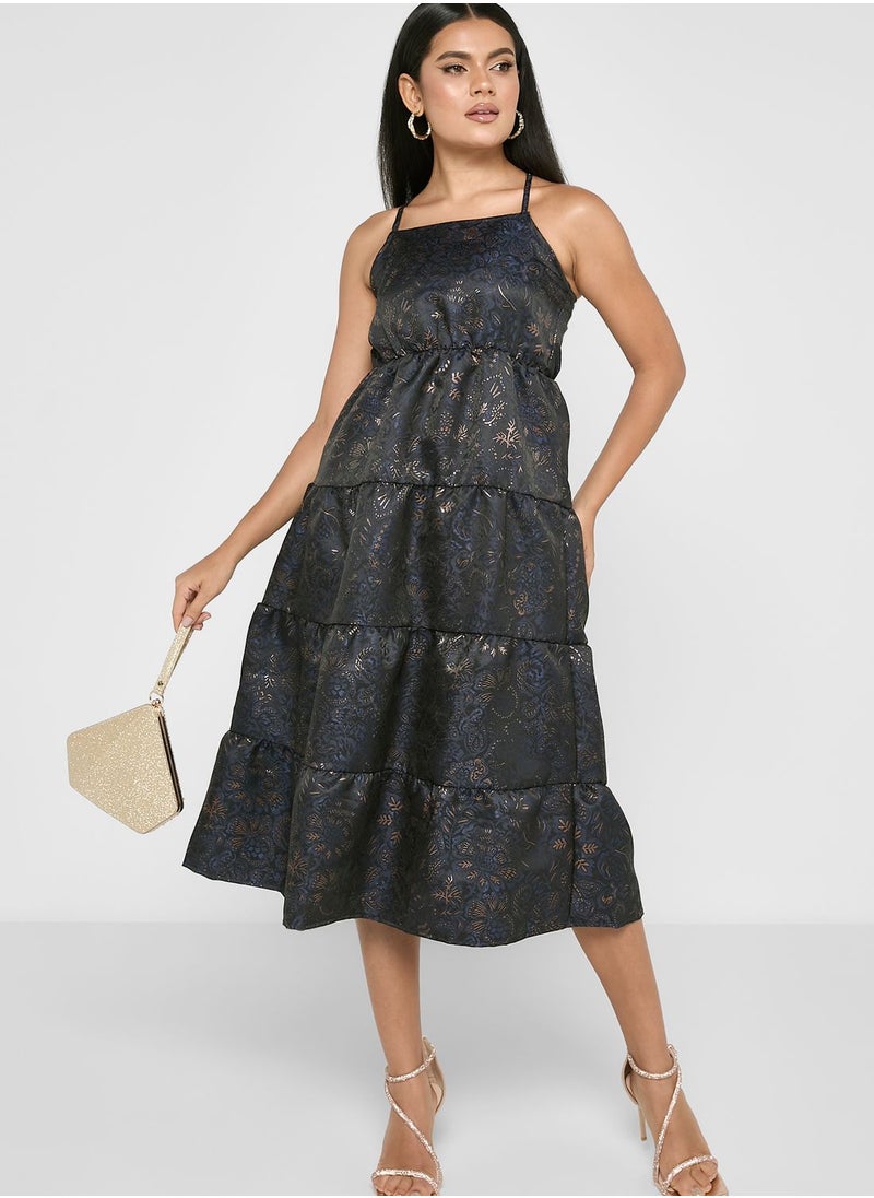 ELLA - Tiered Printed Dress - Image 1