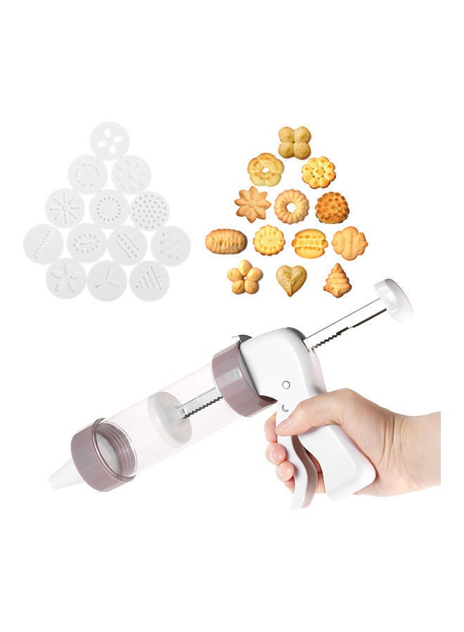 NIBEMINENT Cookie Press Machine Biscuit Maker Decorating Gun White  - Image 2