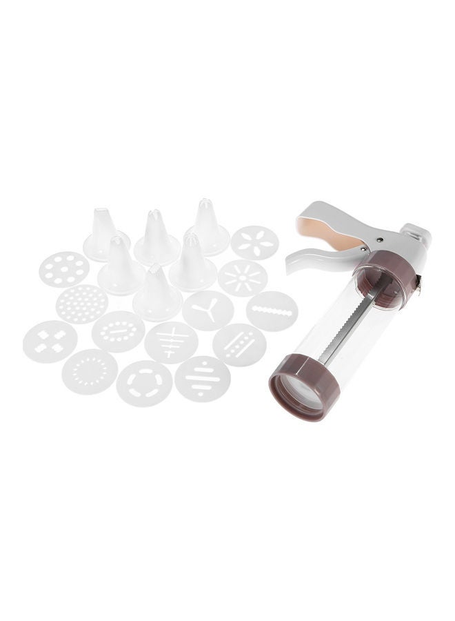 NIBEMINENT Cookie Press Machine Biscuit Maker Decorating Gun White  - Image 3