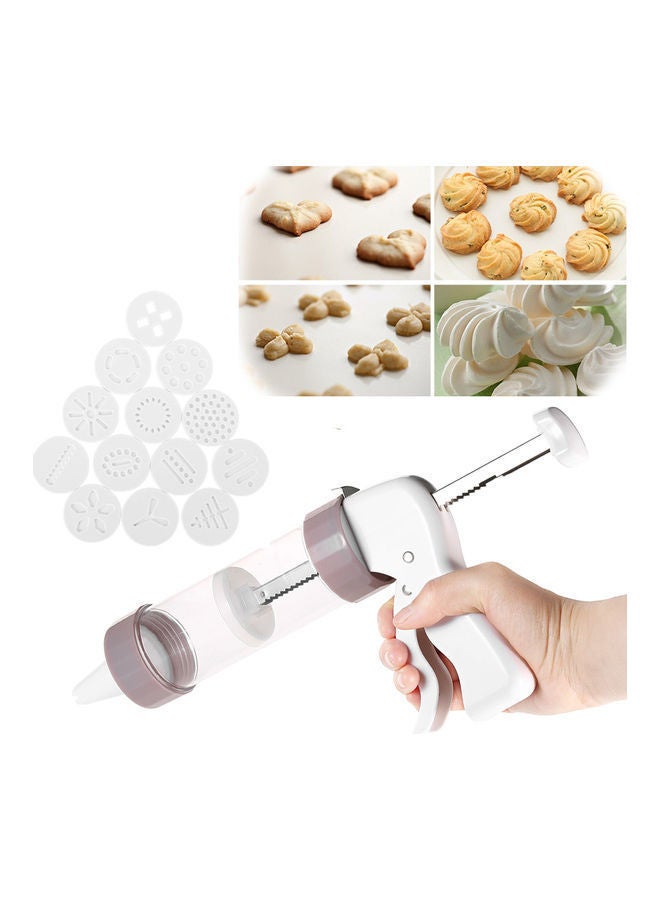 NIBEMINENT Cookie Press Machine Biscuit Maker Decorating Gun White  - Image 4