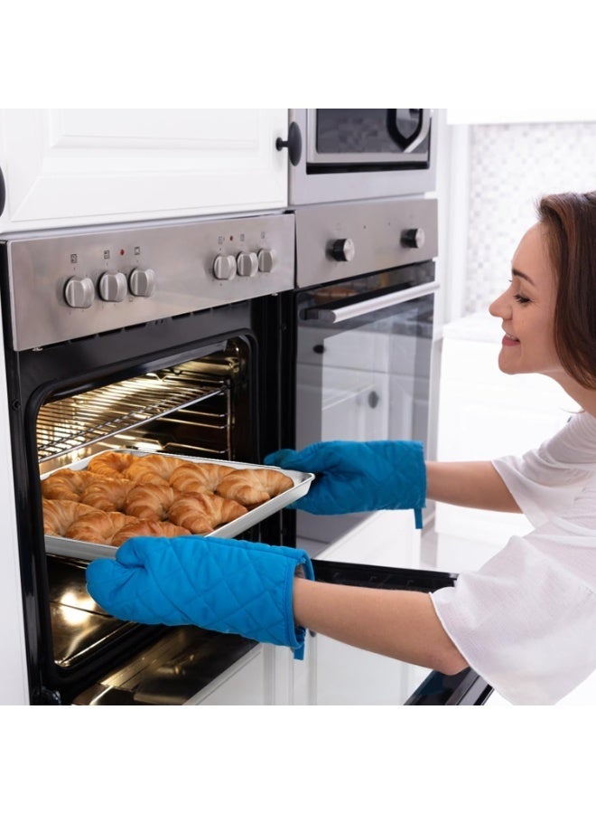 Bukela 4-Piece Stainless Steel Baking Tray Set, Featuring An Easy-To-Clean Rectangular Oven Tray For Baking And Cooking; Non-Toxic, Rust-Resistant And Dishwasher-Safe (Size L) - Image 5