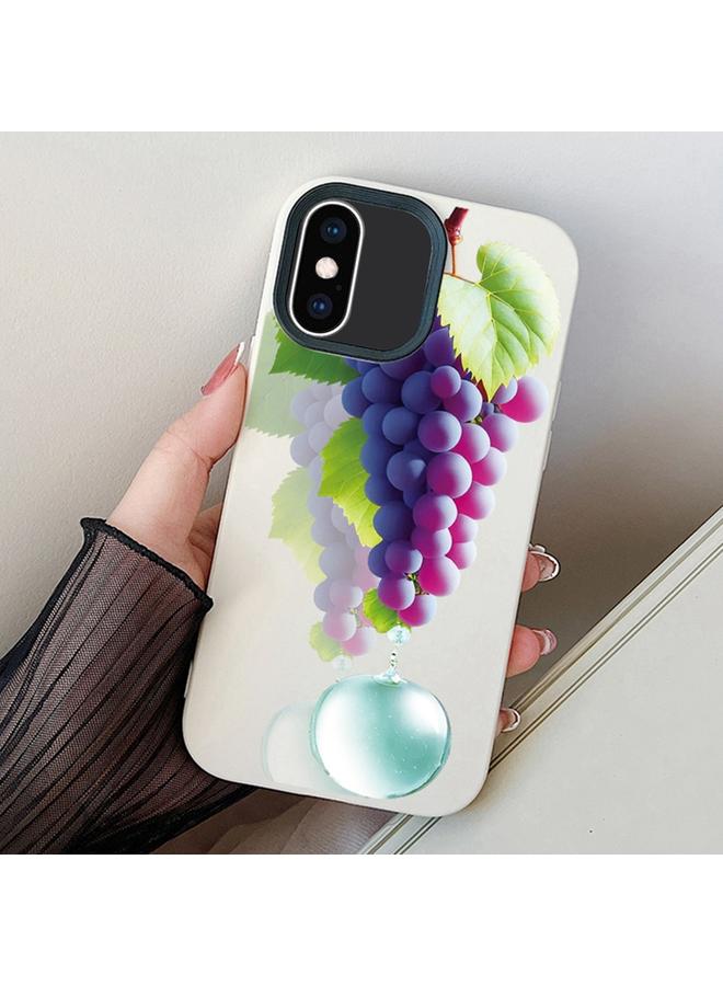 S-TOP Case For iPhone XS Max Grape Pattern PC Hybrid TPU Phone Case - Image 1